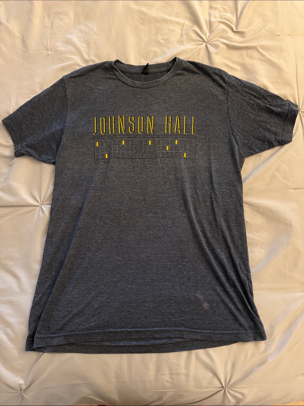Johnson Hall Men's Heather Gray Graphic T-Shirt